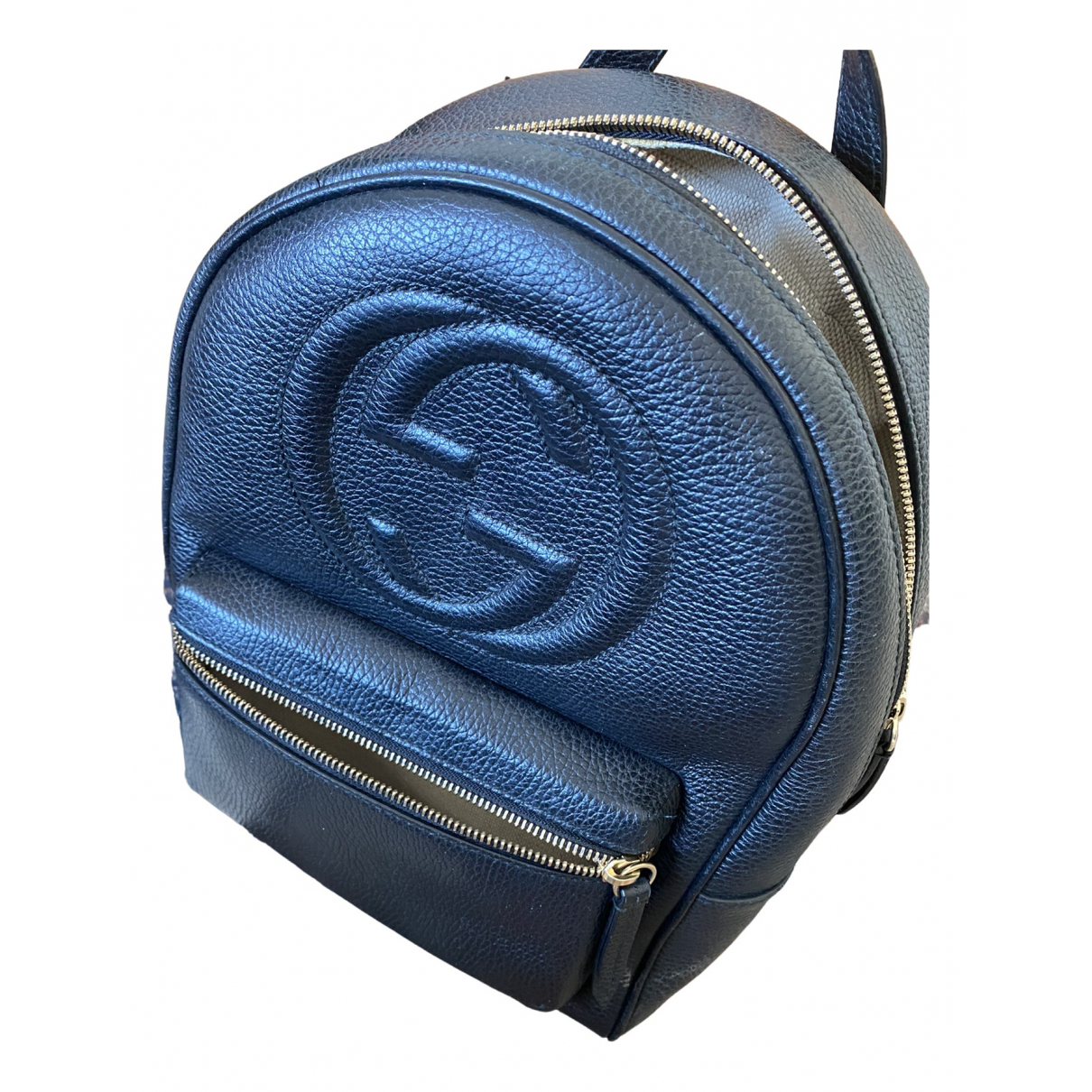Soho leather backpack Gucci Black in 
